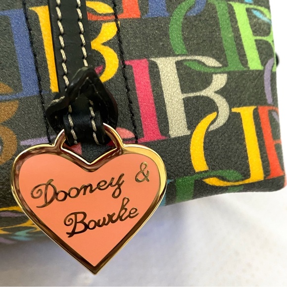 Dooney and Bourke retro scribble duffel(rainbow)HTF - Picture 10 of 14